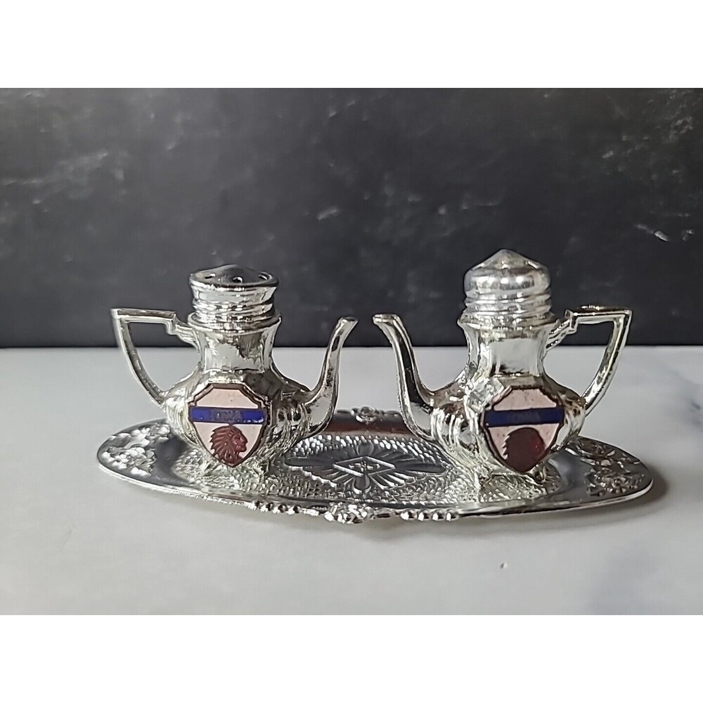 Iowa Salt And Pepper Shakers Vintage, READ